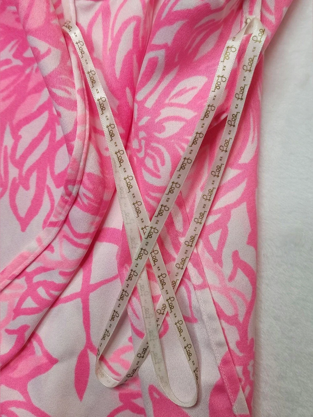 Lilly Pulitzer Nala Soft Shift Sleeveless Dress Sz 00 Resort White Caliente Pink